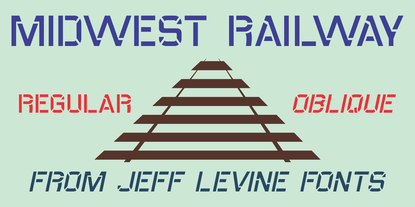 Przykład czcionki Midwest Railway JNL